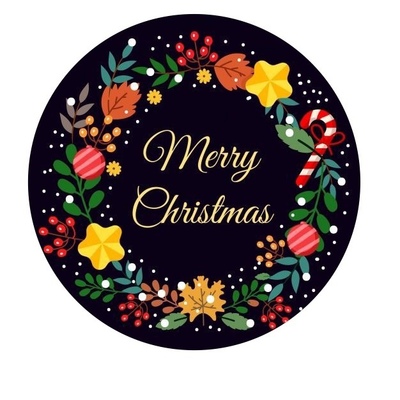 Наклейки Merry Christmas №3