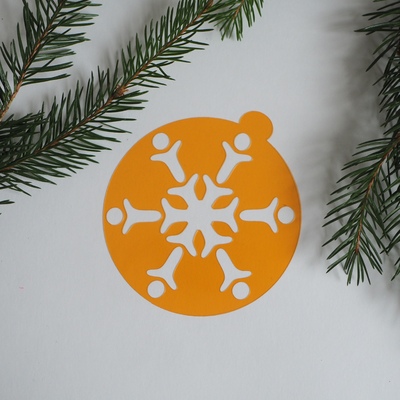 Трафарет Снежинка 1