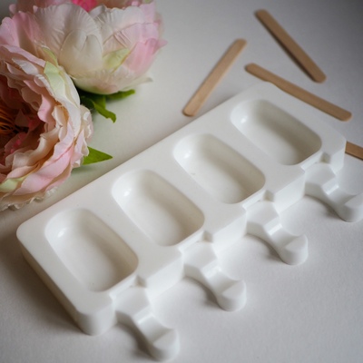 Силиконовая форма Эскимо Классика 4 ячейки