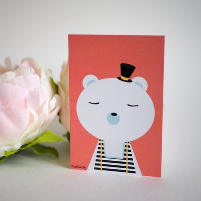 Открытка Мишутка 11 х 7,9 см