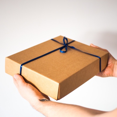 Коробка плотная крафт  (крышка-дно) 290*235*60 мм