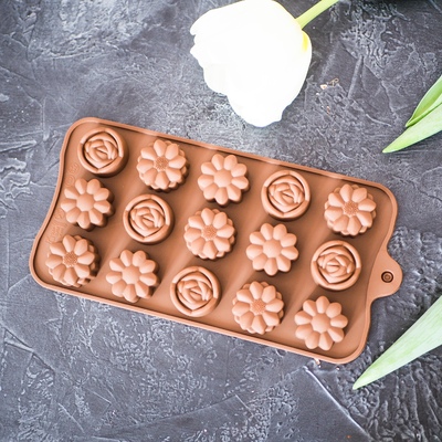 Форма для шоколада Цветы 2