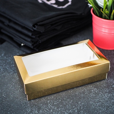 Коробочка для сладостей  210*100*55 мм (золото)