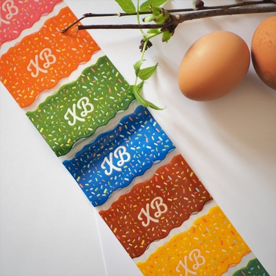 Пасхальная термоусадочная пленка Разноцветная, на 7 яиц