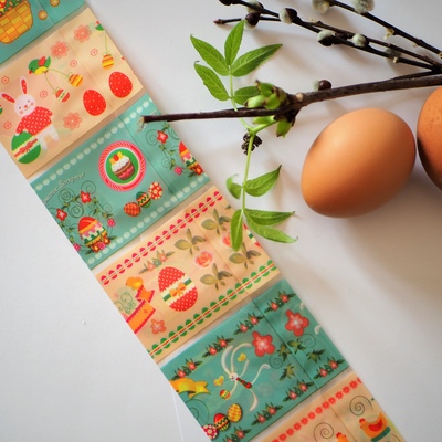 Пасхальная термоусадочная пленка Зайцы, на 7 яиц