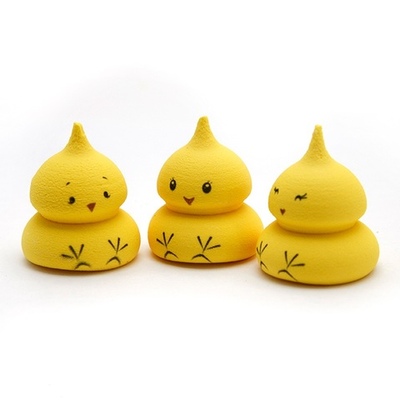 Сахарные фигурки  Цыплята с рисунком 22*25 мм, 3 шт