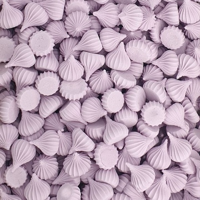 Сахарные фигурки Безе,малое Сиреневые 13 мм, 25 гр