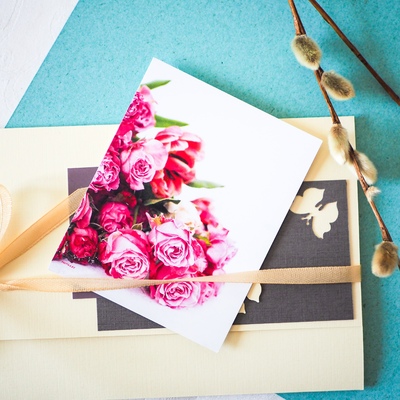 Открытка Букет роз