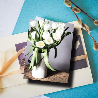 Открытка Букет тюльпанов