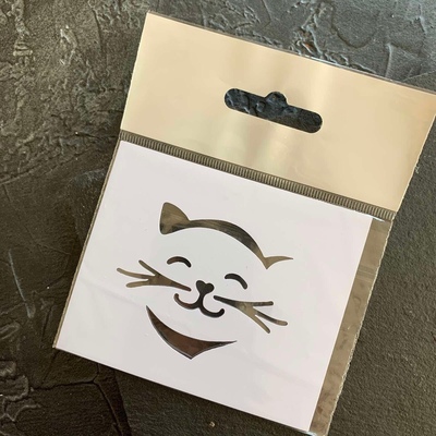 Трафарет Котик 7,5*9,5 см