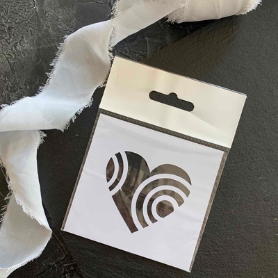 Трафарет Сердце 9,5*9,5 см