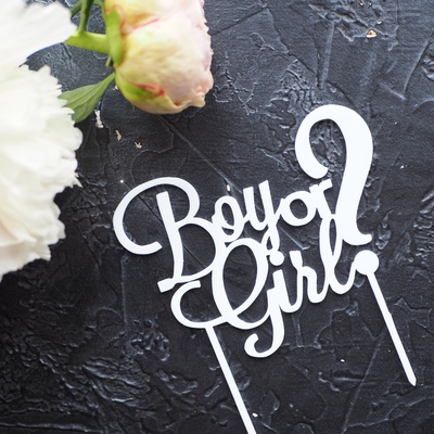 Топпер boy or girl 7,5*11 см