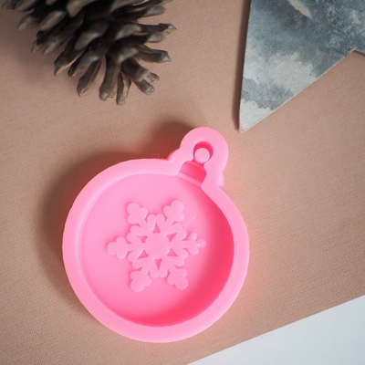 Силиконовый молд Ёлочный шар 8,5*7,5 см