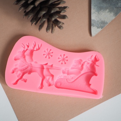 Силиконовый молд Сани, 12,5*7 см