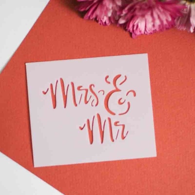 Трафарет Mrs&Mr 1