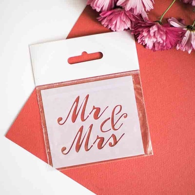 Трафарет Mrs&Mr 2