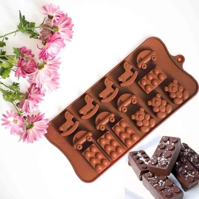 Силиконовая форма для шоколада Игрушки
