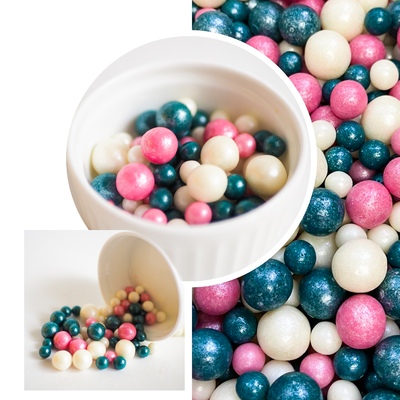 Посыпка декоративная Микс Премиум  (бел/роз/бирюз), 50 гр