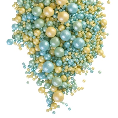 Посыпка декоративная Микс Премиум  (бирюза, желтый, изумруд) 50 гр