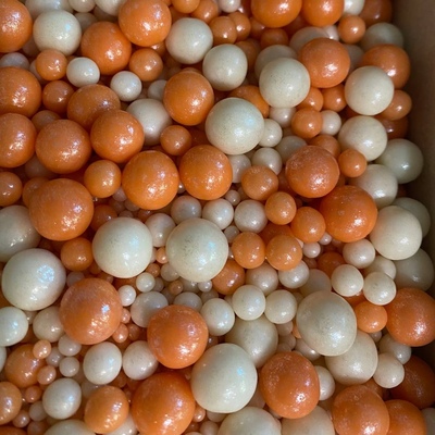 Посыпка кондитерская Микс Премиум  Персиковый Серебро 50 гр