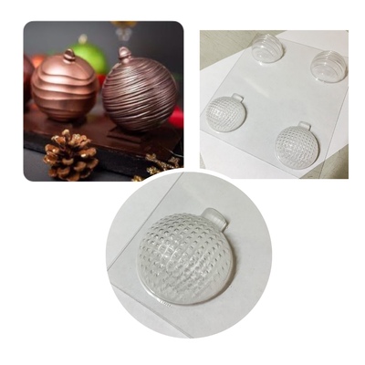 Форма пластиковая для шоколада Новогодние шары 2