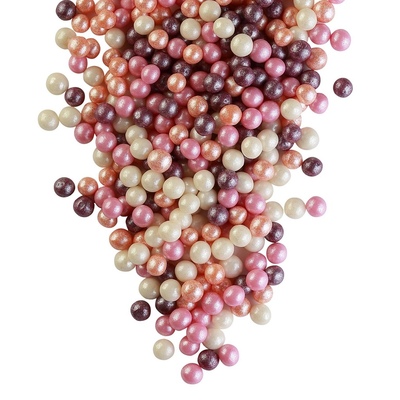 Посыпка декоративная Микс Премиум белый, оранжевый, бронза, розовый 50 гр