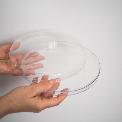 Коробочка пластиковая круглая для десертов (D20см)
