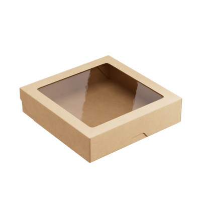 Коробка 200*200*48 мм, для пряников или шоколада с окном