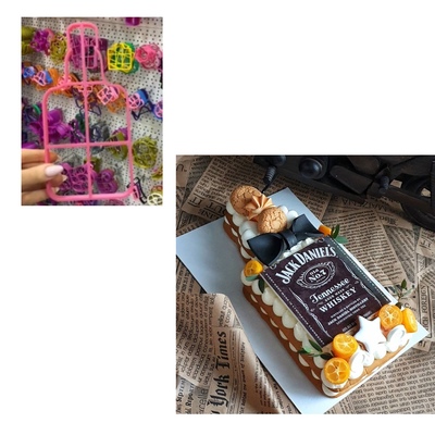 Вырубка для пряника и торта Бутылка, 22*11 см