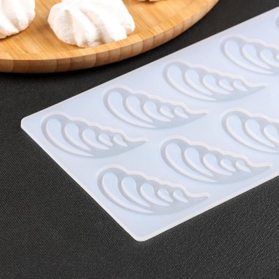 Коврик для айсинга Крылья, 10 ячеек, 22×12×0,3 см, цвет прозрачный