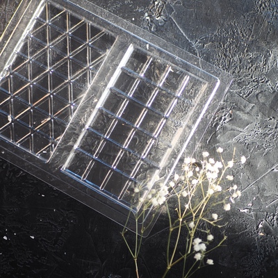 Форма пластиковая для двух плиток шоколада, 27х21.5 см