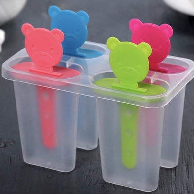 Форма для мороженого Медвежонок, 13х11.5х7.5 см, 4 ячейки