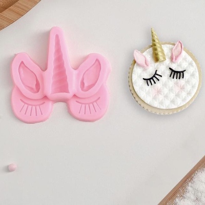 Силиконовый молд Взгляд единорога, 6.5х6.5 см