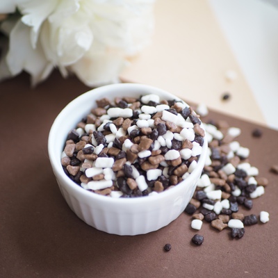 Посыпка Камушки бело-коричневые, 50 г