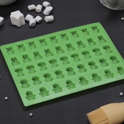 Форма для мармелада Зоопарк, 20×15×1 см, 45 ячеек