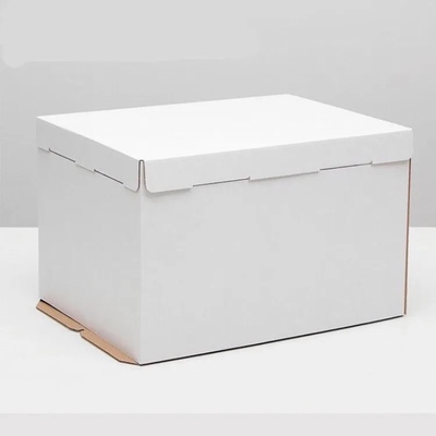 Коробка для торта 30*40*26 см  со сьемной верхней крышкой.