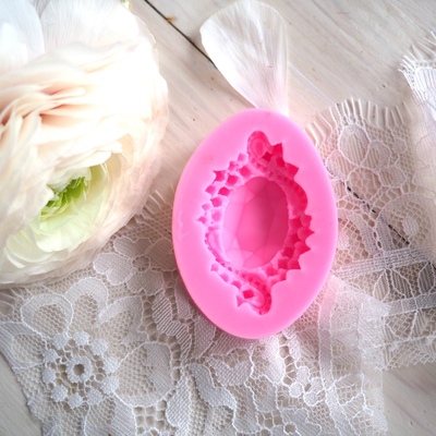 Силиконовый молд Драгоценный камень, 6*4,3 см