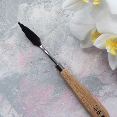 Лопатка кондитерская с зубцами J-5 (18*2 см)