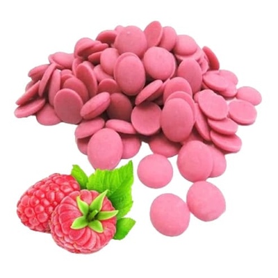 Глазурь цветная со вкусом и ароматом (Малина), 1КГ.